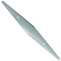 réglet de toupilleur avec marquage sur les 2 faces 250 x 50 mm