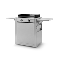 chariot inox fermé pour plancha forge adour modern 60