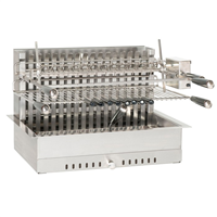 gril encastrable avec tournebroche électrique dimensions 66 x 45 x 46 cm