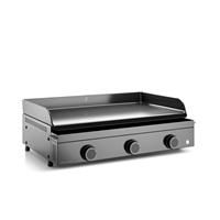 plancha gaz forge adour origin g 75 a châssis acier émaillé - 3 brûleurs - 7500 w