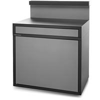 meuble desserte sdafng pour plancha forge adour en acier