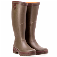 bottes de chasse mixte aigle parcour 2 caoutchouc naturel kaki taille 46