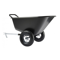 brouette tractable haemmerlin tracto'one de 300l charge 150 kg maximum