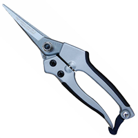 sécateur à lame acier droite 7,5 cm - perrin - diamètre de coupe 15 mm - corps aluminium 