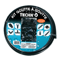 ensemble complet pour installation arrosage goutte à goutte - techn'o fitt - longueur 25 mètres 