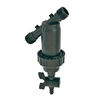 filtre plastique goutte à goutte - cartouche 100 microns - vanne 13x16 - sorties mâles 26x34