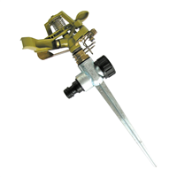 arroseur asperseur canon métal sur pic métallique pour jardin - fitt - femelle 20 x 27 - laiton