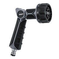pistolet d'arrosage 8 jets - régulateur débit - connecteur métal - métal tri-matière - techn'o fitt