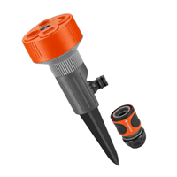 arroseur sur pic twist classic gardena - 4 surfaces arrosage au choix - avec raccord tuyau inclus 
