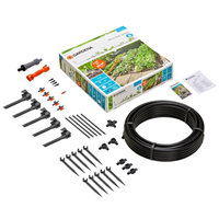 ensemble complet pour arrosage goutte à goutte massifs et potagers gardena - couvre 40 m2