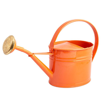 arrosoir ovale acier galvanisé guillouard - rouge corail - contenance 1.75 litres