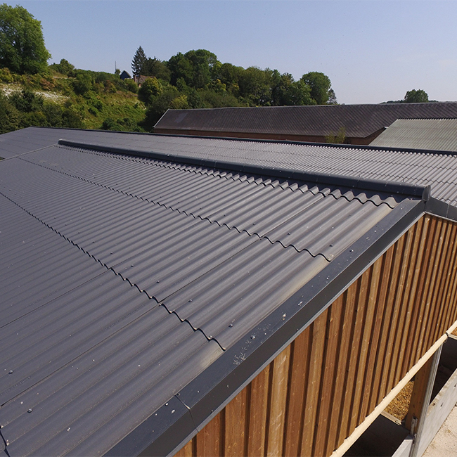 La plaque ondulée avec Eternit