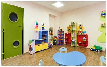 Porte coupe-feu maternelle