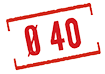 Ø 40