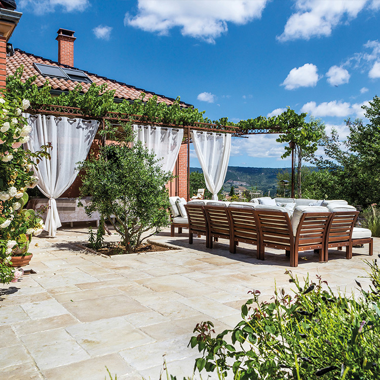 Terrasse dallage