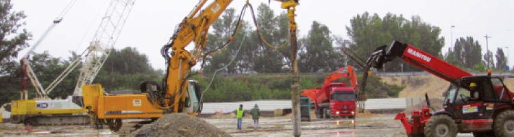 Machines de chantiers pour l'étude de sol'