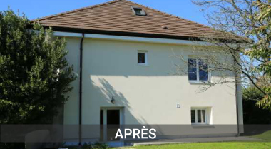 Après travaux, esthétique de la façade préservé