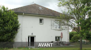 Maison avant les travaux d'isolation par l'extérieur