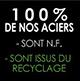 Aciers 100% recyclés