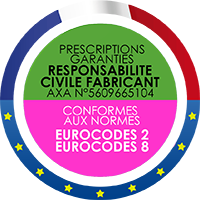 Conforme aux normes Eurocodes 2 et Eurocodes 8