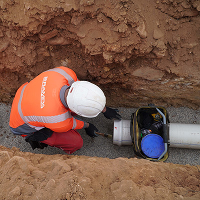 Tube d'adduction d'eau en PVC bi-orienté PN16 Bi-oroc