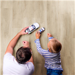 Lame de vinyle rigide à clipser CLIP 55 EDILIS avec sous-couche intégrée pour sol intérieur - Shape - 18 cmx122 cm ép.5.5 mm