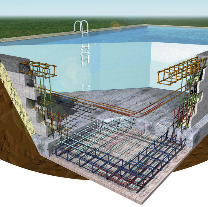 Construire une piscine avec le kit armatures FIMUREX