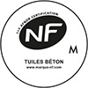 NF M tuiles béton