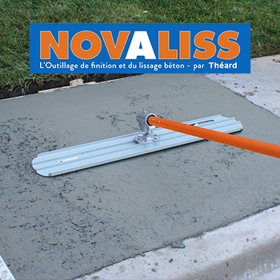 L'outillage de finition et du lissage béton Novaliss