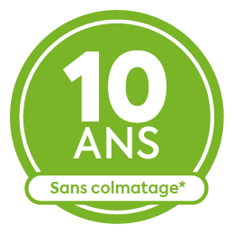 Garantie 10 ans sans colmatage