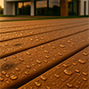 Lame de terrasse bois avec face lisse - Pin traité Classe 4 marron hydrofugé - ORKKA