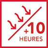 Confort d'été : déphasage : 10 heures et plus