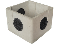 Boîte béton à opercules