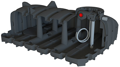 Cuve plate de stockage avec filtration PLSPK