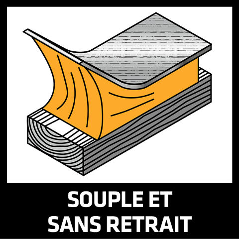 Souple et sans retrait