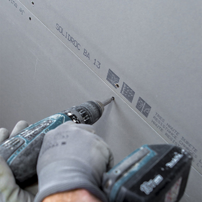 SOLIDROC®, la plaque de plâtre très haute résistance de Siniat