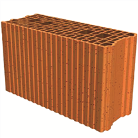 Brique Porotherm GF R20 Grand Format Roulée 20 cm - H.299MM x L.500MM x Ép.200MM