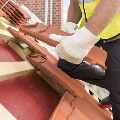 Tuiles en terre cuite