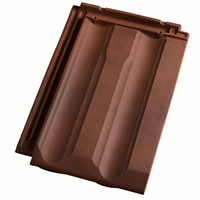 Tuile en terre cuite - Optima - emboîtement grand moule à pureau variable - Nuagé