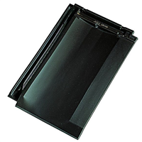 Tuile terre cuite à onde douce - Jura Nova - emboîtement grand moule à pureau variable - Anthracite